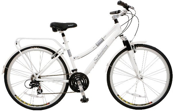 2010 inline schwinn womens city bike white S5397